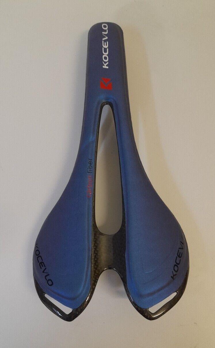 Kocevlo Full Carbon fiber+leather Road Mountain Bike Saddle Seat 116gms
