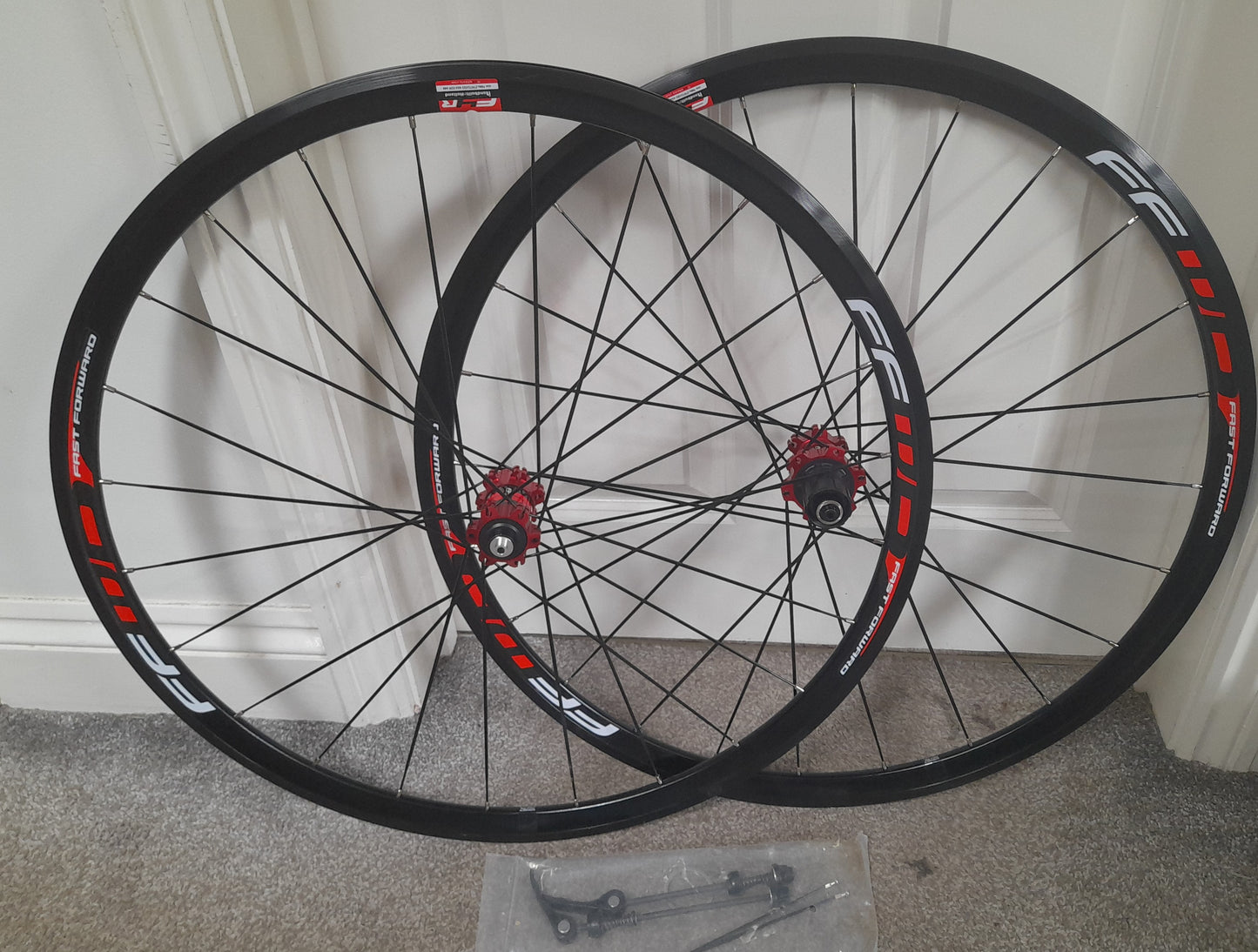 FFWD F3AD 30mm UST Alloy Clincher Rim/DiscB,Wheelset 700c QR Shim/SRAM 10/11s