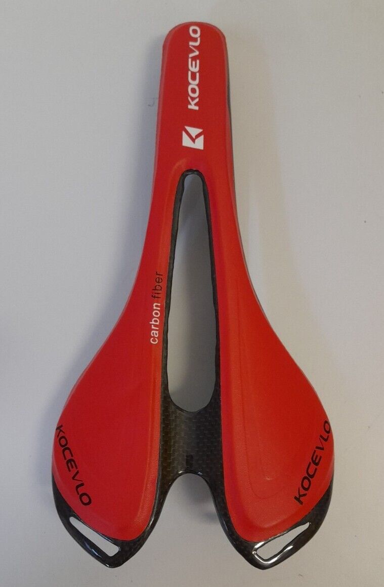 Kocevlo Full Carbon fiber+leather Road Mountain Bike Saddle Seat 123gms