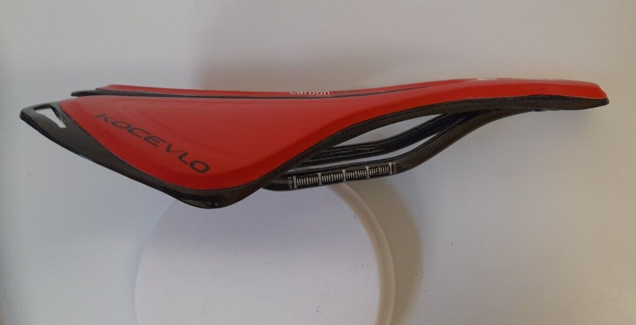 Kocevlo Full Carbon fiber+leather Road Mountain Bike Saddle Seat 123gms