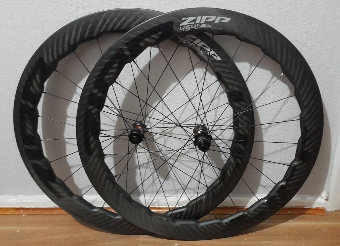 SOLD - Zipp 454 NSW Carbon Clincher 700c Wheelset, DT Swiss 240 Hubs, Disc B, SRAM XDR