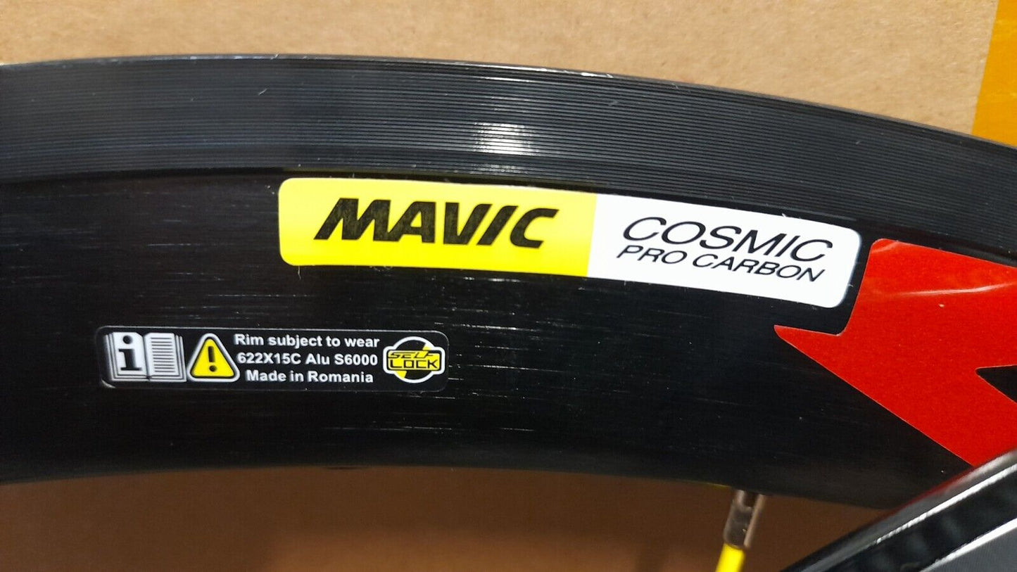 Mavic Cosmic Pro UST 40mm Carbon/Maxtal Clincher WHEELSET SRAM/Shimo/ Rim Brake