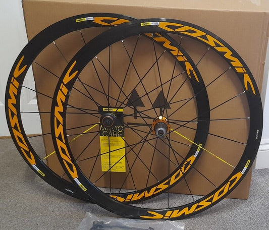 Mavic Cosmic Pro UST 40mm Carbon/Maxtal Clincher WHEELSET SRAM/Shimo. Rim/B, YD.